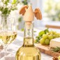 Wooden World Duck-Shaped Wine Bottle Stopper 8cm - Beech Wood Bottle Plug with Plastic Tip Wooden World Duck-Shaped Wine Bottle Stopper 8cm - Beech Wood Bottle Plug with Plastic Tip
