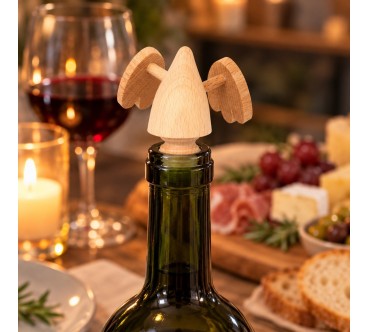 Duck Wine Bottle Stopper in Beech Wood | Wooden World