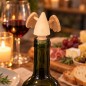 Wooden World Duck-Shaped Wine Bottle Stopper 8cm - Beech Wood Bottle Plug with Plastic Tip Wooden World Duck-Shaped Wine Bottle Stopper 8cm - Beech Wood Bottle Plug with Plastic Tip