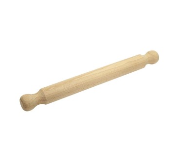 Beech Wood Rolling Pin 40cm with Handles | Wooden World