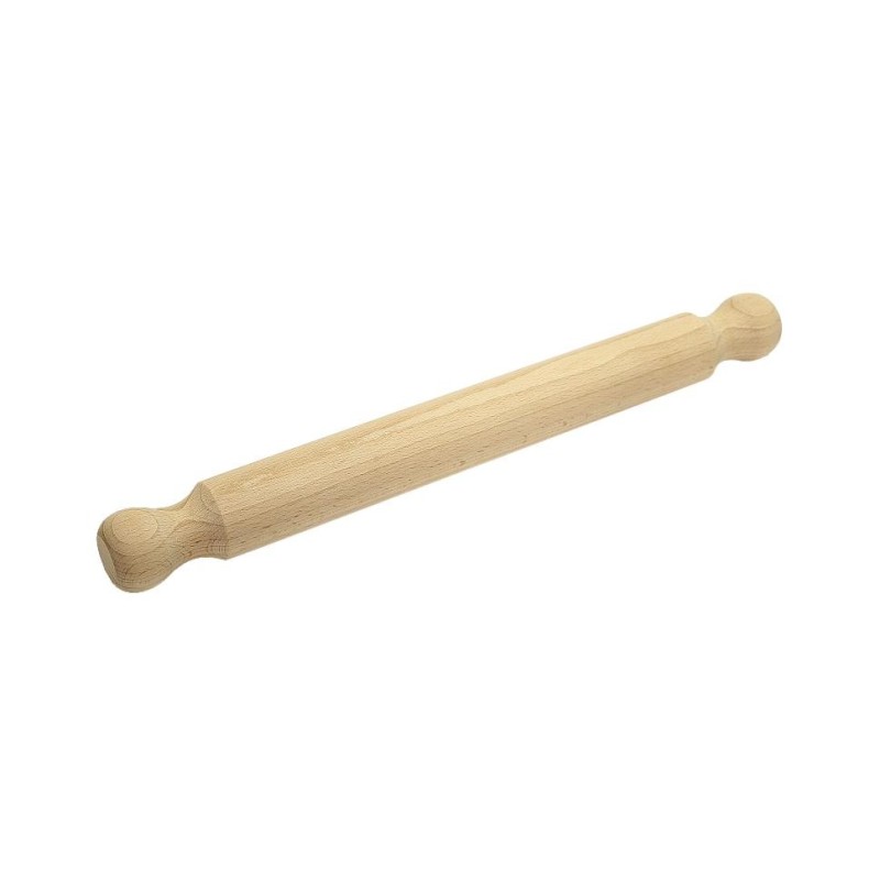 Wooden World Beech Wood Rolling Pin 40cm with Profiled Handles – Unfinished Dough Roller for Pastry, Pizza & Biscuits Wooden World Beech Wood Rolling Pin 40cm with Profiled Handles – Unfinished Dough Roller for Pastry, Pizza & Biscuits