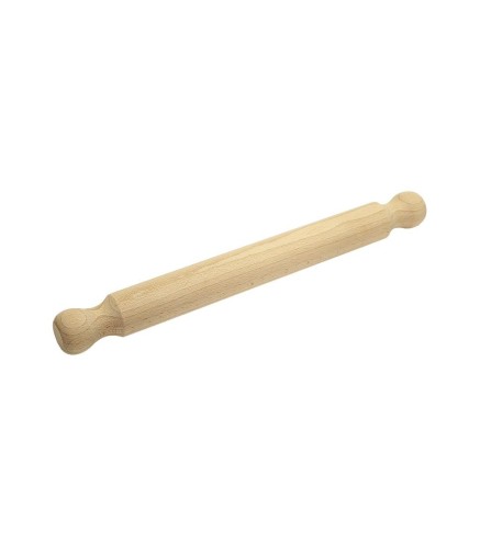 Beech Wood Rolling Pin 40cm with Handles | Wooden World