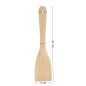 Wooden World - Curved Beech Wood Spatula 27 cm, 5 cm Wide Angled Wooden Turner