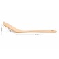 Wooden World - Curved Beech Wood Spatula 27 cm, 5 cm Wide Angled Wooden Turner