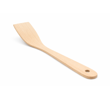 Curved Beech Wood Spatula 27 cm | Wooden World