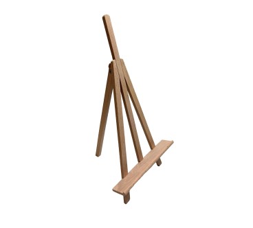 Wooden World Wooden Table Easel 45 cm – Folding Stand for Painting and Display