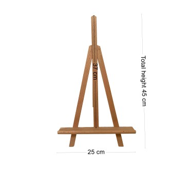 Wooden Table Easel 45 cm – Folding Display Stand for Painting, Presentations, Photos, Menus and Decorations