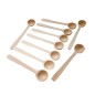 Wooden World Set of 10 Small Deep Beech Wood Spoons 14 cm for Sugar Coffee Salt and Spices Wooden World Set of 10 Small Deep Beech Wood Spoons 14 cm for Sugar Coffee Salt and Spices