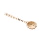 Wooden World - Set of 50 Small Deep Beech Wood Spoons 14 cm for Sugar Coffee Spices and Catering