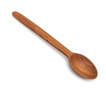 10 Cherry Wood Mini Spoons 12 cm | Wooden World