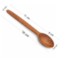 Wooden World - Cherry Wood Spoon 16 cm for Sugar, Salt, Spices, Coffee & Tea
