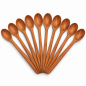 Wooden World - Set of 10 Cherry Wood Spoons 16 cm, Small Wooden Scoops for Sugar, Salt, Coffee & Spices Wooden World - Set of 10 Cherry Wood Spoons 16 cm, Small Wooden Scoops for Sugar, Salt, Coffee & Spices