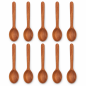 Set of 10 Cherry Wood Spoons 16 cm for Sugar & Spices