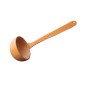 Wooden World - Oiled Beech Wood Ladle 32 cm, Deep Soup & Sauce Serving Ladle with 9.5 cm Bowl