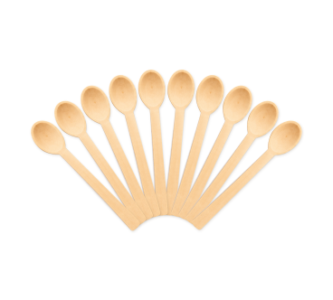 10 Beech Wood Kitchen Spoons 19 cm | Wooden World