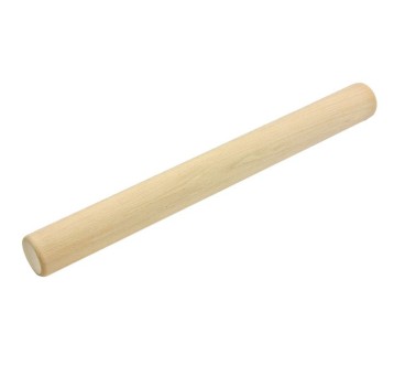 Straight Beech Wood Rolling Pin 40 cm | Wooden World