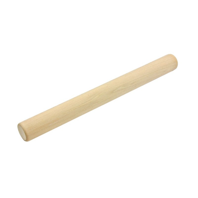 Wooden World - Long Straight Beech Wood Rolling Pin 40 cm, Dough Roller for Pizza, Pastry & Baking