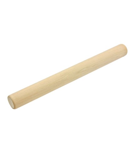 Straight Beech Wood Rolling Pin 40 cm | Wooden World