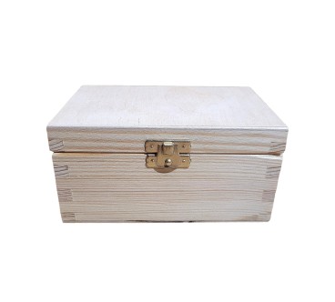 Wooden Tea Box – 2 Compartments – Handmade in UK