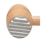 Wooden World - Beech Wood Meat Mallet with Metal Ends, Lacquered Meat Tenderiser, 30 cm