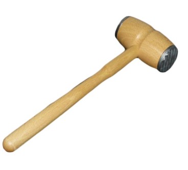 Wooden Meat Mallet with Metal Ends | Wooden World