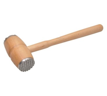 Wooden Meat Mallet with Metal Ends | Wooden World