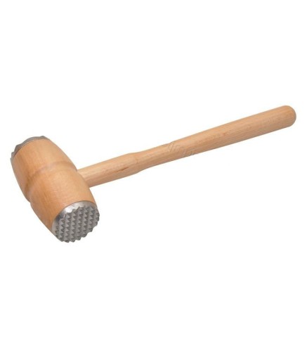 Wooden Meat Mallet with Metal Ends | Wooden World