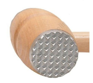 Wooden Meat Mallet with Metal Ends | Wooden World