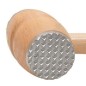 Wooden World - Beech Wood Meat Mallet with Metal Ends, Lacquered Meat Tenderiser, 30 cm