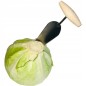 Wooden World - Cabbage Corer & Herb Cutter with T-Shaped Handle, Manual Vegetable Core Remover