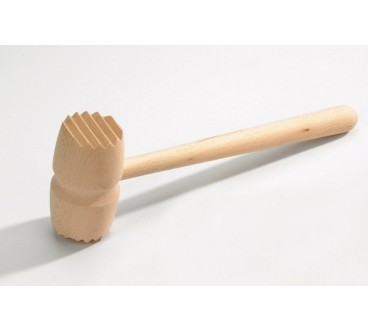 Wooden World Wooden Meat Mallet | Unfinished Beech Wood