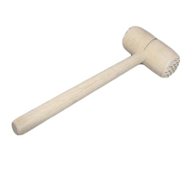 Wooden World Wooden Meat Mallet | Unfinished Beech Wood