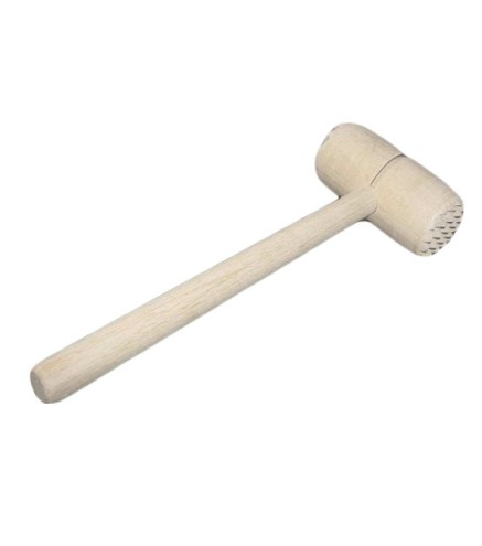 Wooden World Wooden Meat Mallet | Unfinished Beech Wood