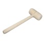 Wooden World Wooden Meat Mallet | Unfinished Beech Wood