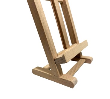 Wooden World Adjustable Wooden Table Easel 40 cm – Folding Display Stand