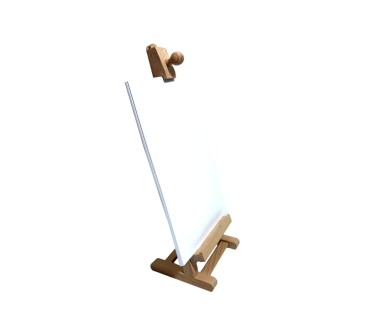 Wooden World Adjustable Wooden Table Easel 40 cm – Folding Display Stand