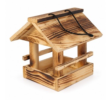 Small Wooden Bird Feeder with Roof | Wooden World