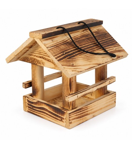 Small Wooden Bird Feeder with Roof | Wooden World