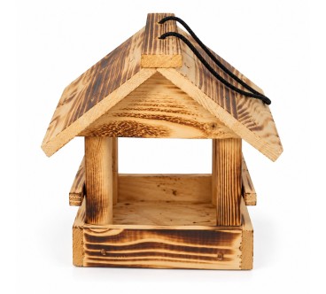 Small Wooden Bird Feeder with Roof | Wooden World