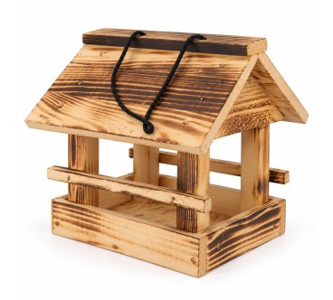 Small Wooden Bird Feeder with Roof | Wooden World