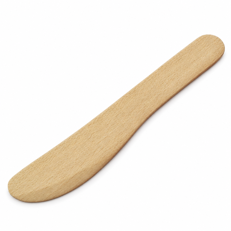 Wooden World - Wooden Butter Knife 13.5 cm, Unfinished Beech Wood Spreader Wooden World - Wooden Butter Knife 13.5 cm, Unfinished Beech Wood Spreader