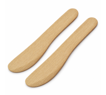 Wooden Butter Knives Set of 2, 13.5 cm | Wooden World