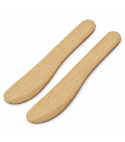 Wooden Butter Knives Set of 2, 13.5 cm | Wooden World
