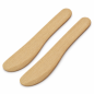 Wooden Butter Knives Set of 2, 13.5 cm | Wooden World