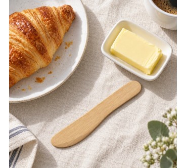 Set of 6 Wooden Butter Knives 13.5 cm | Wooden World