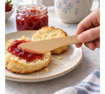Set of 6 Wooden Butter Knives 13.5 cm | Wooden World