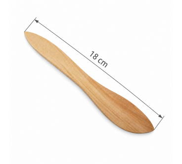 Wooden Butter Knife 18 cm - Natural Beech Wood Spreader | Wooden World