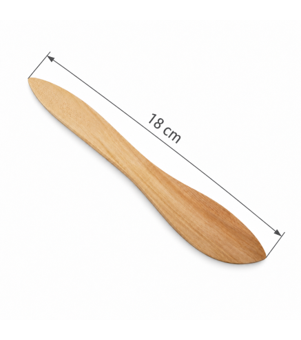 Wooden Butter Knife 18 cm - Natural Beech Wood Spreader | Wooden World
