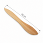 Wooden World - Set of 2 Wooden Butter Knives, 18 cm Beech Wood Spreaders