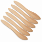 Beech Wood Butter Knives Set of 6, 18 cm | Wooden World